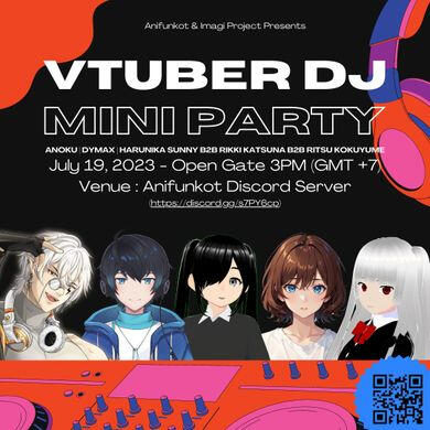 HARUNIKA SUNNY X RIKKI KATSUNA X RITSU KOKUYUME @ VTUBER DJ MINI PARTY